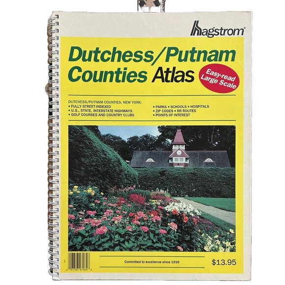 Hagstrom Dutchess/Putman Counties Atlas, 1995